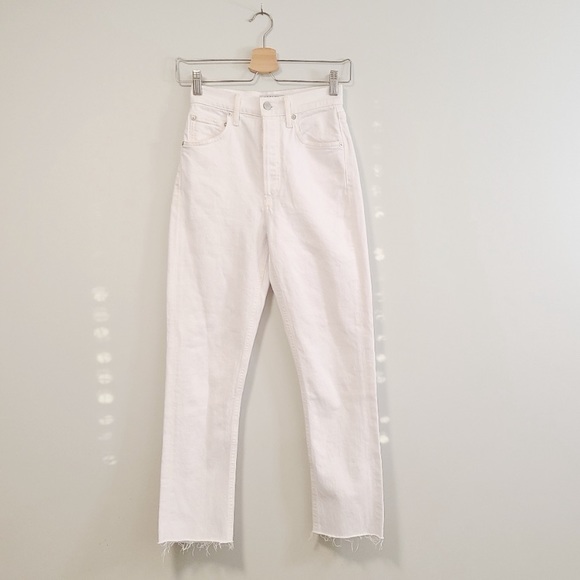 AGOLDE Riley High Waist Straight Leg Jeans - Picture 1 of 8